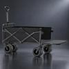 Foldable Outdoor Utility Wagon HeavyDuty with Steel Frame Portable for Picnics,