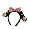 Flower Hanfu Headband Pearl Ancient Style Hair Hoop Classical Chinese Style Headwear  Princess