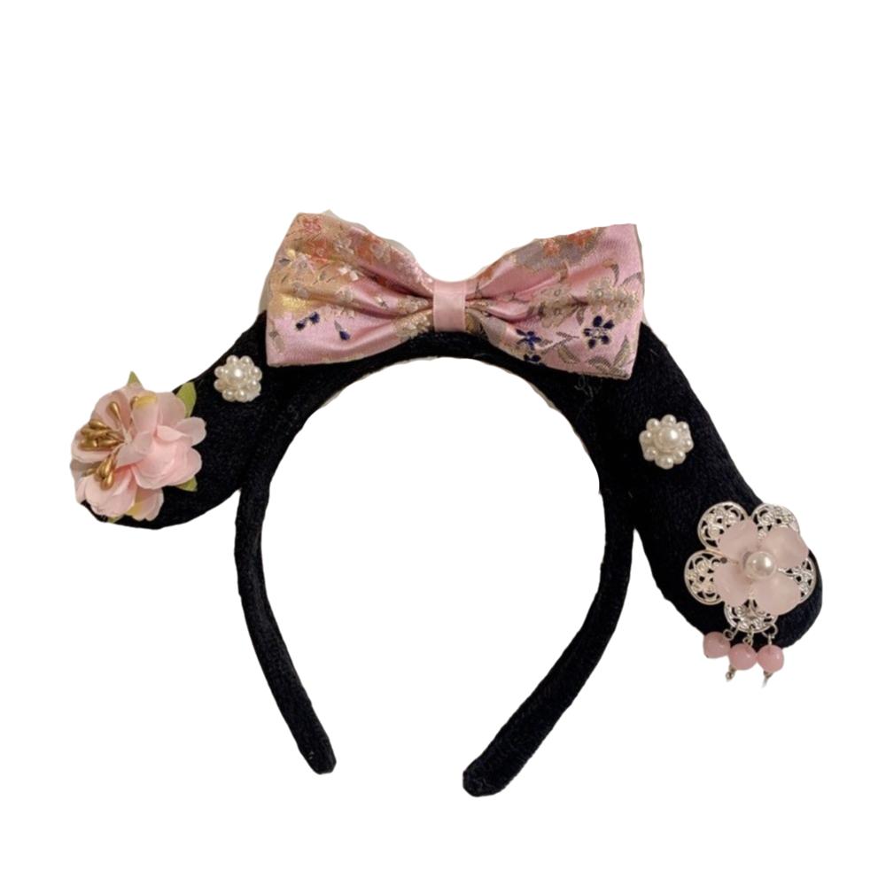 Flower Hanfu Headband Pearl Ancient Style Hair Hoop Classical Chinese Style Headwear  Princess