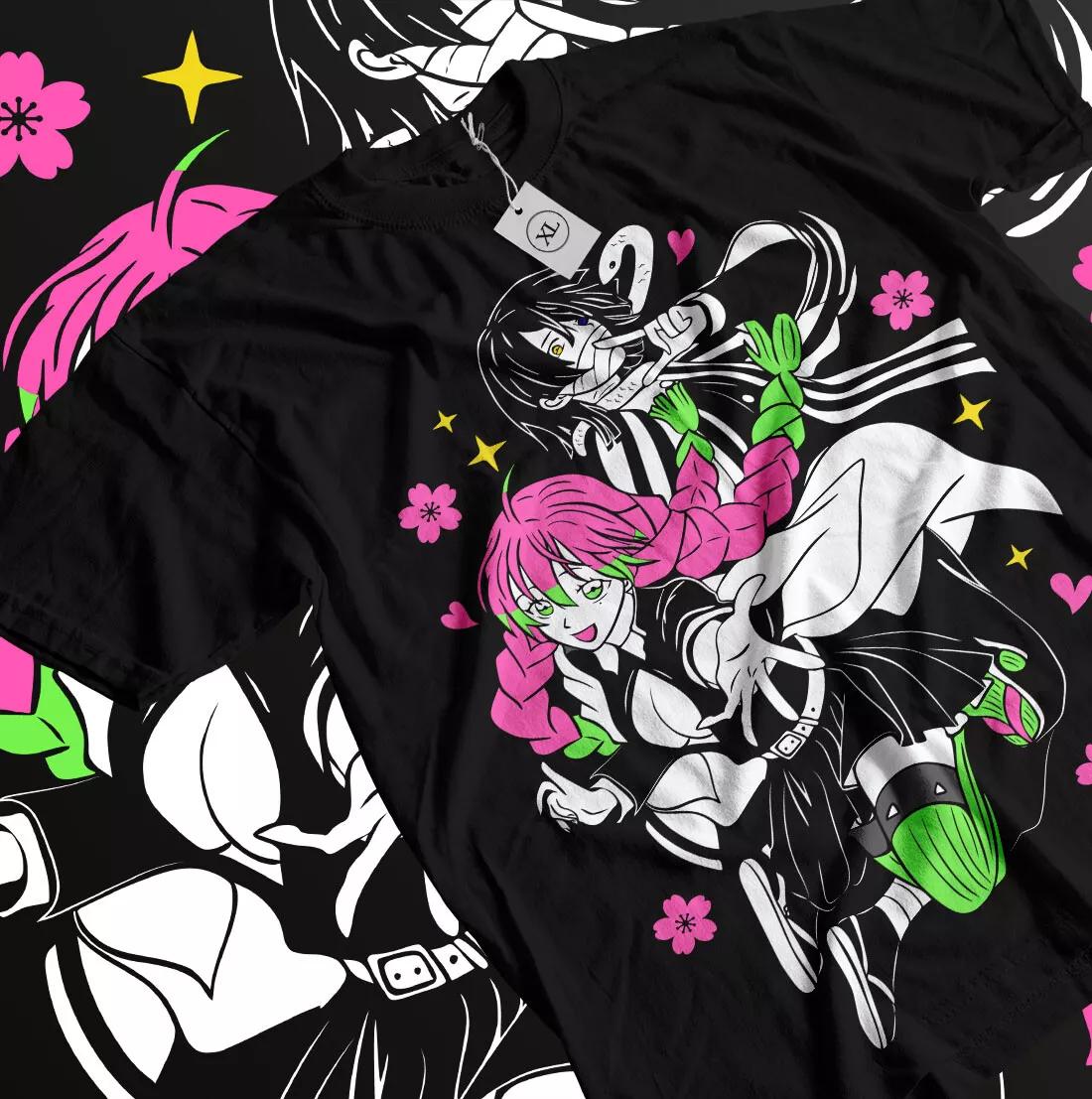 

Mitsurii kanroji T-Shirt Demon Slayer Kimetsu No Yaiba Kawaii Shirt All Size M