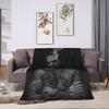 Maluma Rapper Flannel Blanket Autumn Super Warm Throw Blanket for Students Living Room Pattern Bedspread Sofa Bed Cover