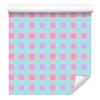 Candy Check Wallpaper Light Gray and Mint 50x1000