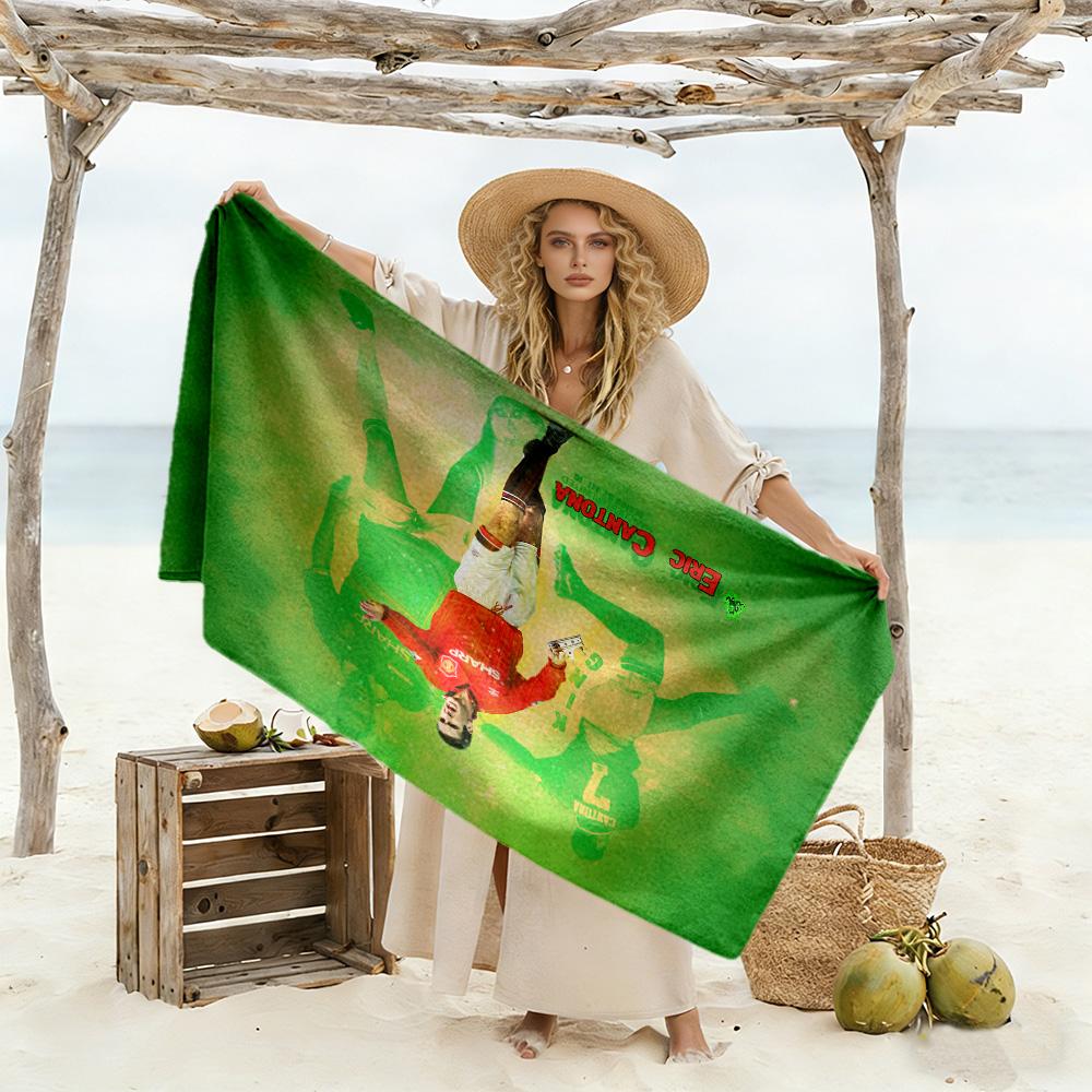 Goalkeeper Action Beach Towel Quick-Dry Soft Microfiber Comfortable Lightweight