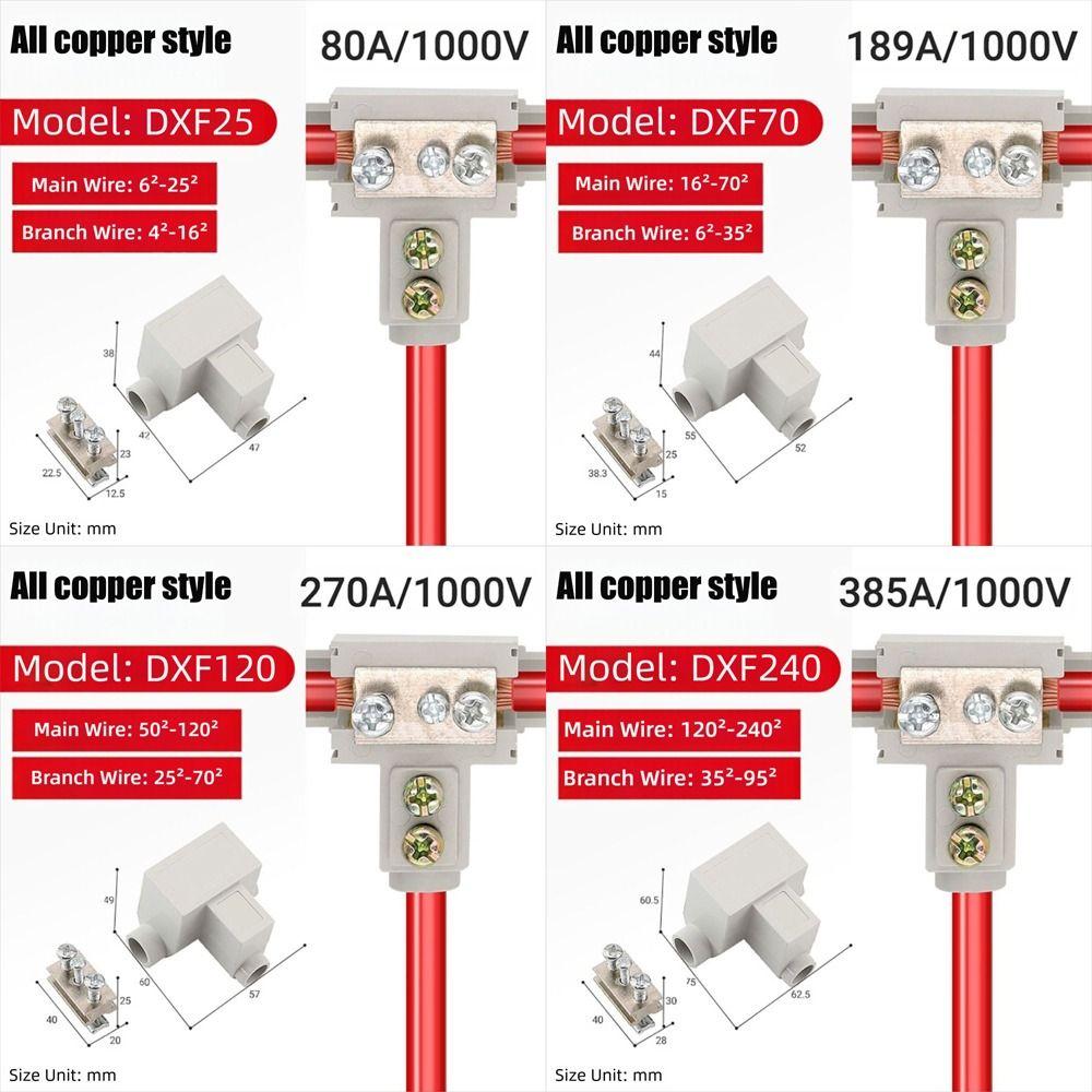 Conductor Brass High Power Splitter High Power Fast Connector Quick Terminal Block