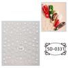 1Pcs 5D Gingerbread Man Snowflake Nail Stickers Christmas Pine Tree Cake Self-Adhesive Nail Decal Winter Diy Manicure Supplies