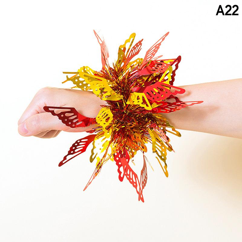 2Pcs Kids Game Pom Poms Apply To Sports Game 27 Styles Practical Cheerleading Cheering Flower Ball Sports Games Bracelet