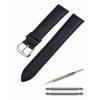 Calme Genuine Leather Watch Band, Smooth Leather Replacement Strap, 12mm To 24mm, Includes Replacement Instructions (12mm, Black)