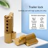 Trailer Coupling Lock with Keys Reliable Theft Prevention Sturdy Rust-resistance Compatible for Caravans RVs Truck Boats