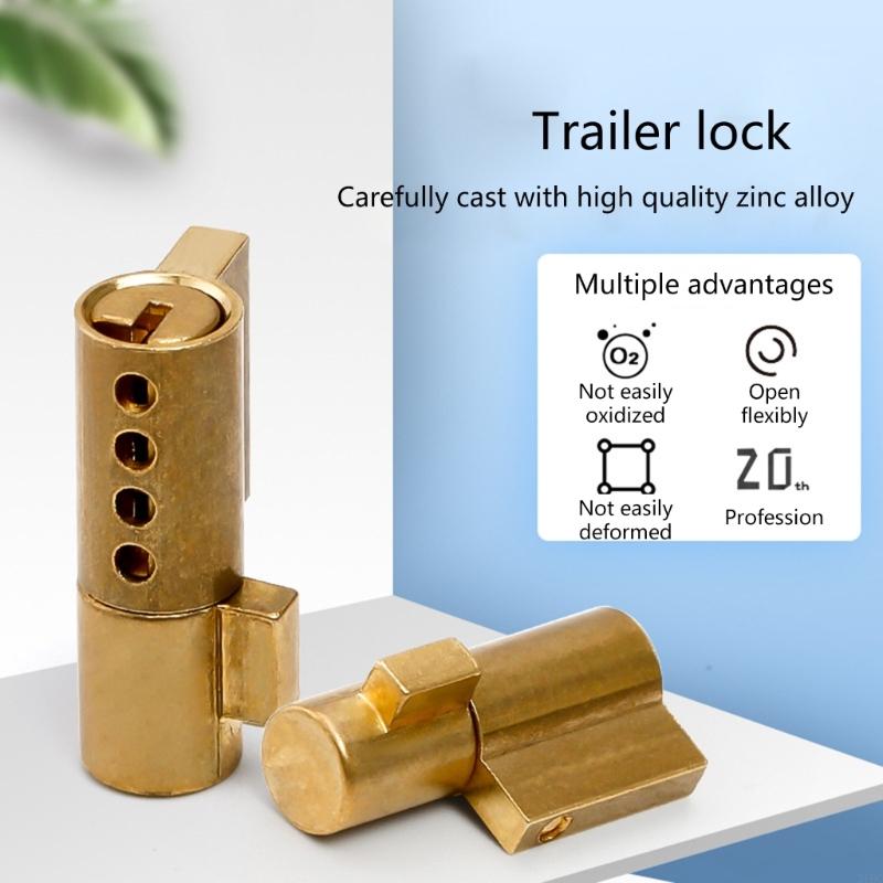 Trailer Coupling Lock with Keys Reliable Theft Prevention Sturdy Rust-resistance Compatible for Caravans RVs Truck Boats