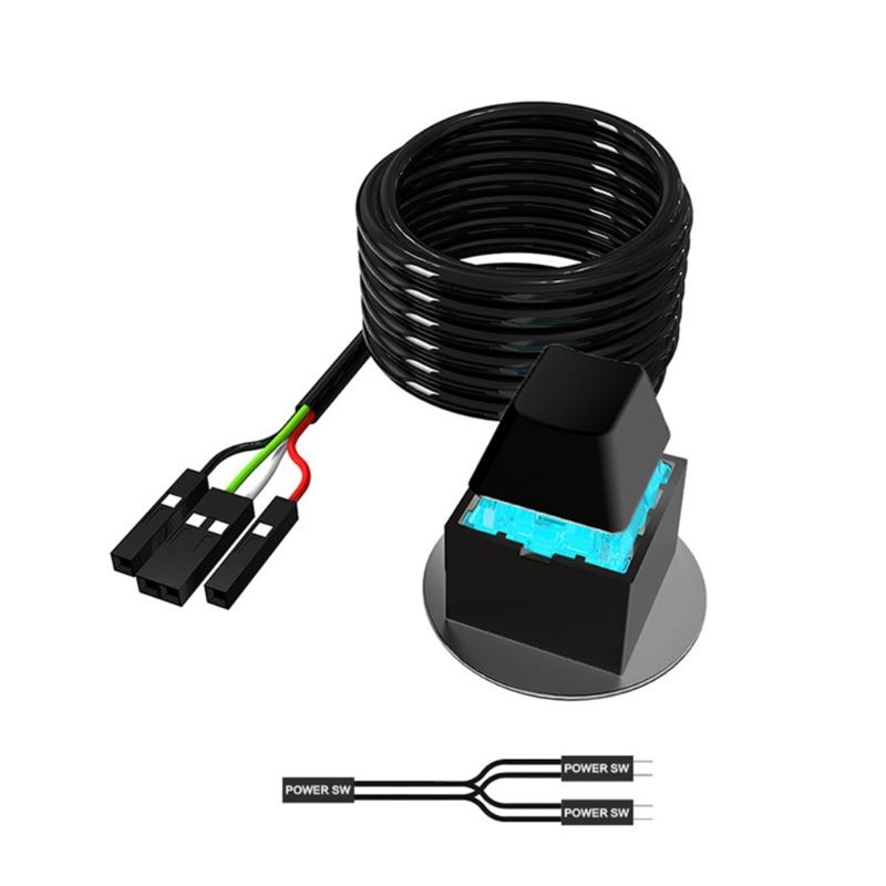 Desktop PC External Power Switches ABS Design For HassleFree Booting Without Opening Case