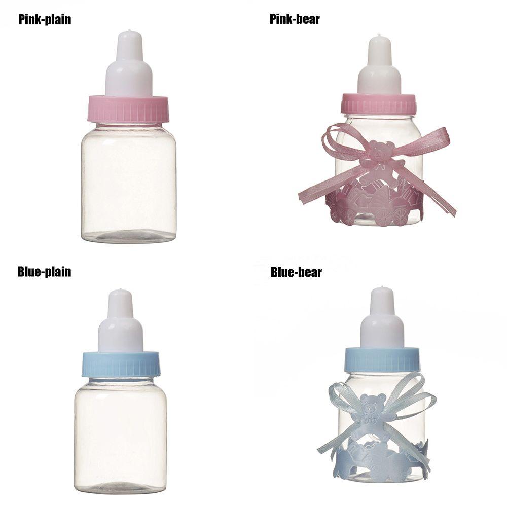 Cute Transparent Christening Party Favour Decoration Favour Bottle Candy Box Fillable Bottles