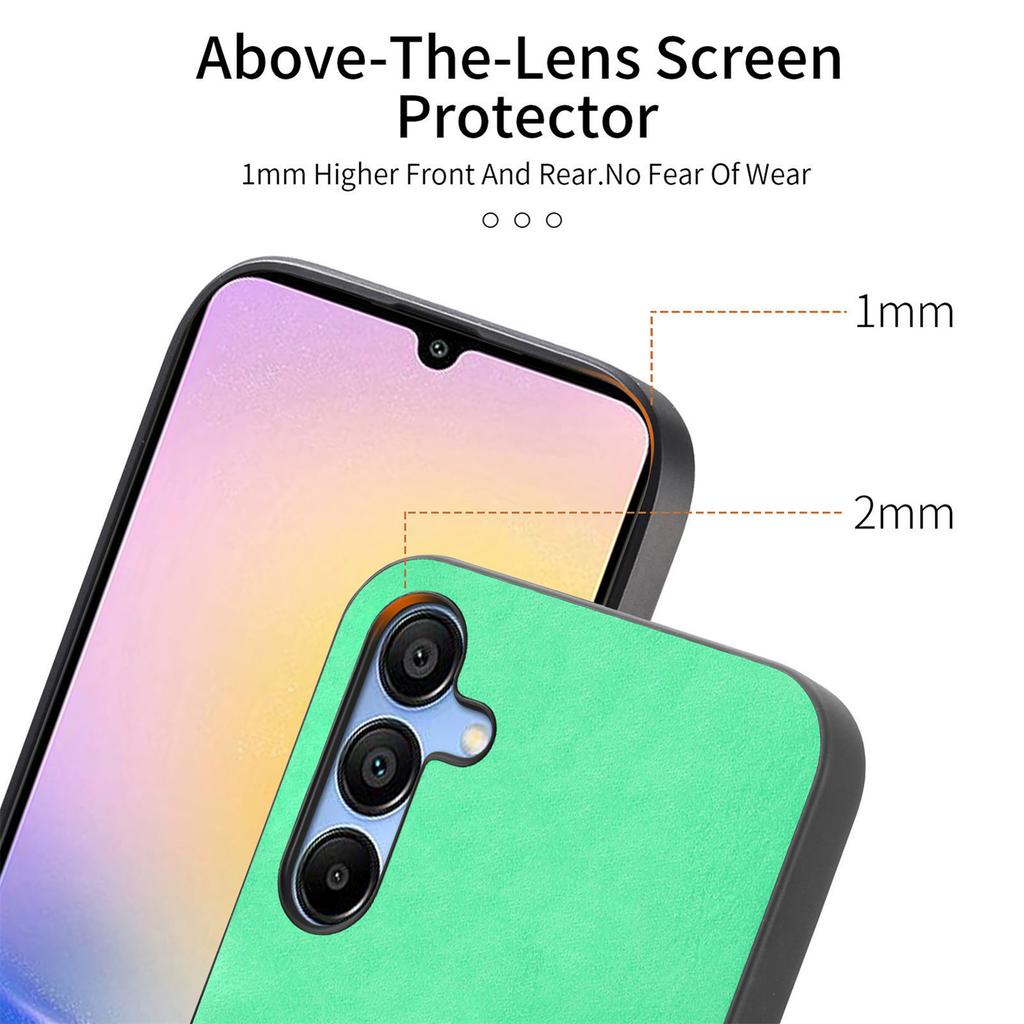 For Samsung Galaxy A25 5G (Global) (161.0 X 76.5 X 8.3mm) Leather Back Case Compatible with MagSafe Skin-touch Phone Cover