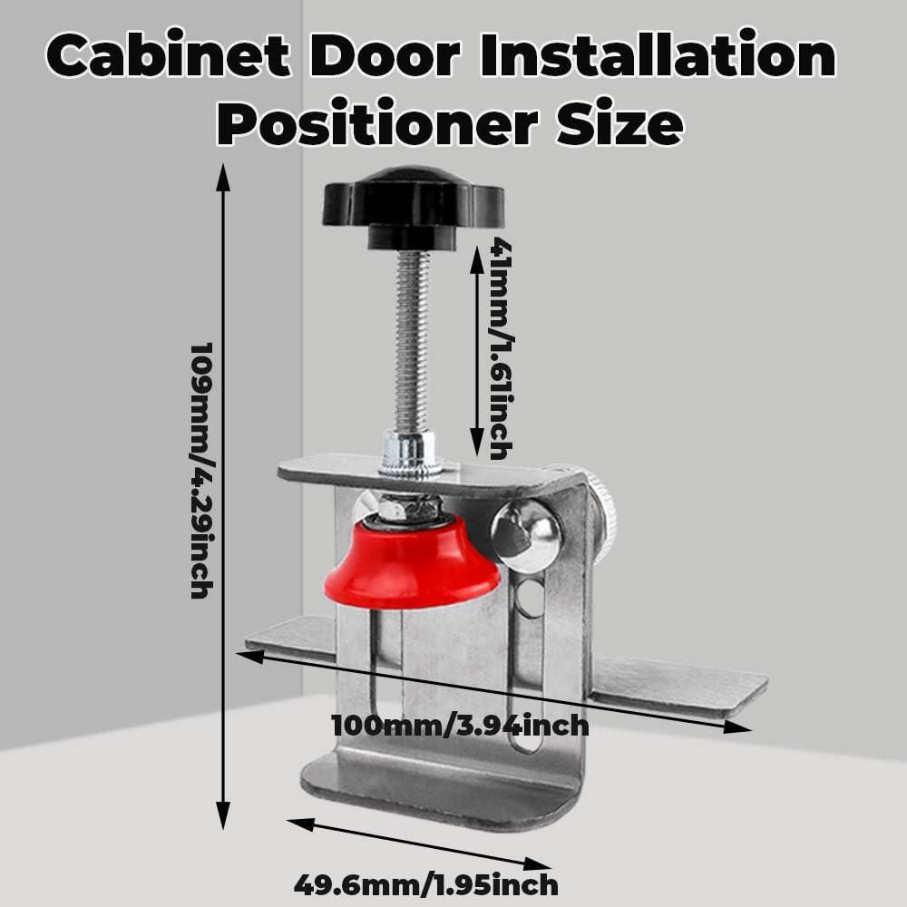 Adjustable Cabinet Door Installation Positioner Stainless Steel Cabinet Locator Mounting Jig Installing Cabinet Doors Tool