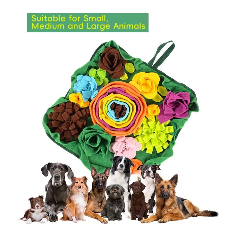 Interactive Snuffle Mat Dogs - Slow Feeder Puzzle Toy Mental Stimulation Indoor Exercise Training