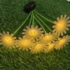 LED Solar Lamp Solar Daisy Lights Simulation Flower Ground Plug Solar Landscape Lights Solar Powered 6/8/10 LED Pathway Lighting