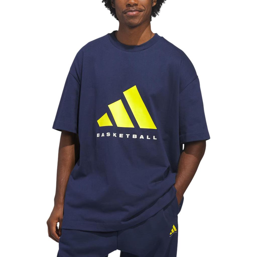 Adidas Loose Fit Round Neck Pullover Short Sleeve Basketball Jersey Unisex tops KB7559