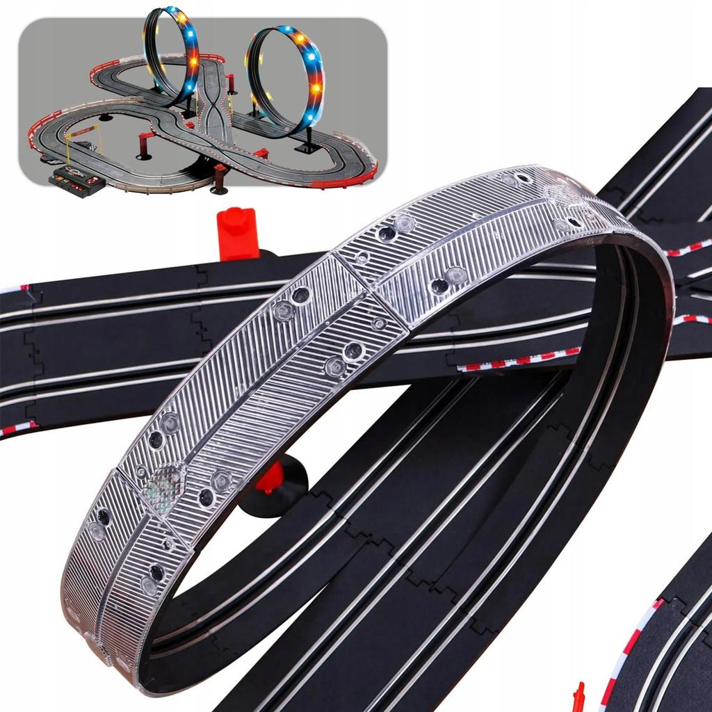 [5] LED Racing Car Track + 2 Cars 705cm Z3033