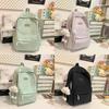 Minimalist Asian Style School Backpack With Nylon For Girls And Teens