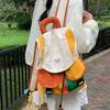 Schoolbag New Fashion Color Matching Backpack Korean Version High Value Color Contrast Large Capacity Travel Parent-child Small Backpack Girl