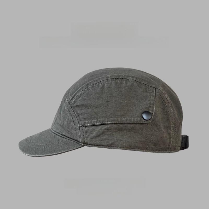 Vintage Cotton Mesh Cap With Embroidered Design For Casual Outdoor Wear