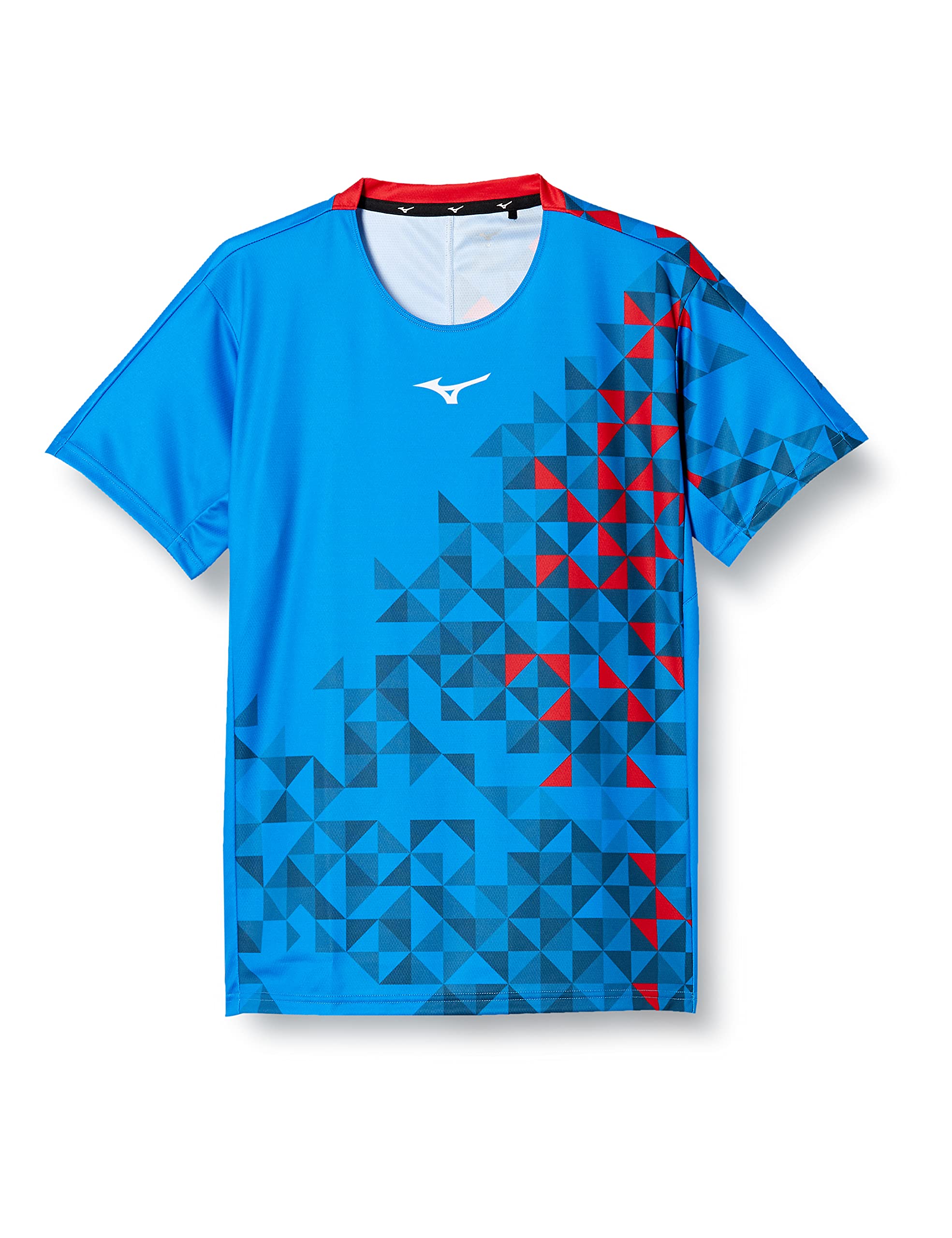 

Tennis Wear Game Shirt Short Sleeve Sweat Absorbent Quick Drying 62JA1501 French Blue L [Mizuno] французские синий