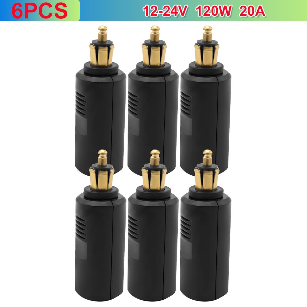 10-1PCS Motorcycle Cigarette Lighter Socket Plug Connector Adapter Car Cigarette Lighter Charger Socket Power Outlet Plug Adapte