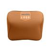 Customizable Mazda Leather Lumbar Support & Neck Pillow Set for Cars—Memory Foam, Cowhide, with Option to Add Logo