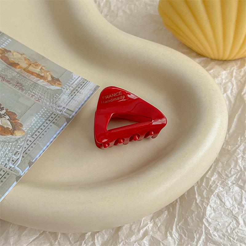 2024 Autumn Women's Exquisite Acetate Triangle Hair Clip