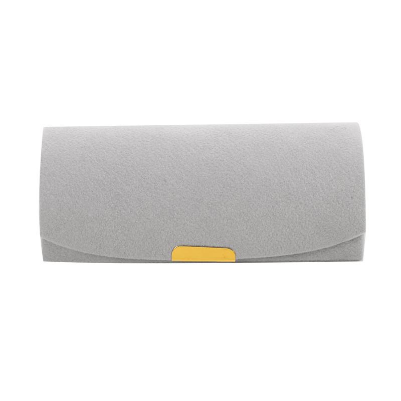 Solid Color Portable Jewelry Storage Box New Exquisite Travel Jewelry Bag Suede Surface Jewelry Box Organizer