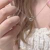 Pendant Necklace Love Heart Necklace Clavicular Sweater Chain Hollow Heart Chain Pendant  Summer