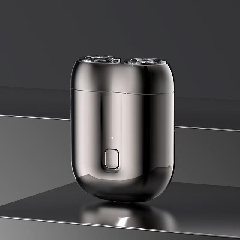 Portable Dual-Head Electric Shaver for Men - Mini Smart Electric Razor, IPX7 Waterproof Full Body Washable Wet & Dry Shaver