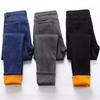 High-quality High-waisted Velvet Jeans Women's Winter Small Feet Thickened Outer Wear Large-size Elastic Trousers and Cotton Pants Women