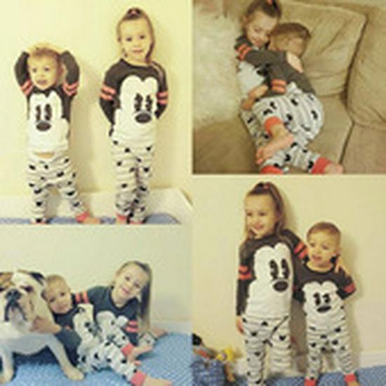 2025 Herbst Kinder Baumwollunterwäsche Set - Baby Langarm Rundhals, Gemütliche Homewear