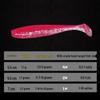 T-Tail Soft Bait Lure: Artificial Worm with Lead Head Hook for Long Cast Bass Fishing, Drop Shot T-Tail Design.