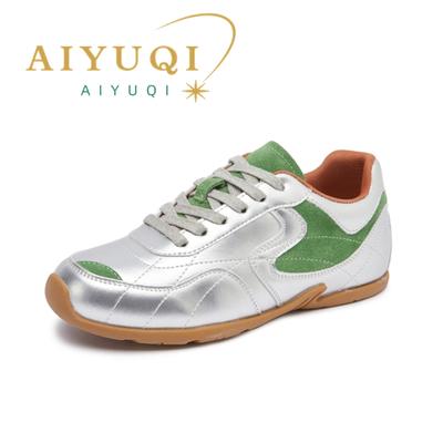 Fashion AIYUQI Women Sneakers Genuine Leather Spring 2025 New Casual Sneakers Women Platform Straps Fashion Sneakers Women Shoes