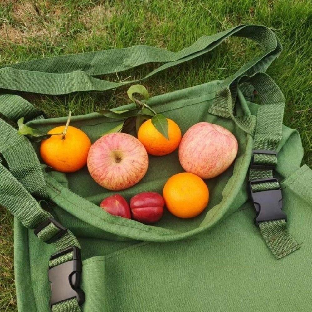 Adjustable Fruits Picking Bag Portable Foldable Foraging Apron Garden Gathering Bag Berries