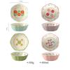 6-inch Flower Shaped Ceramic Salad Bowl Air Fryer Bowl Kitchen Dessert Snack Plate Household Baked Rice And Fruit Bowl