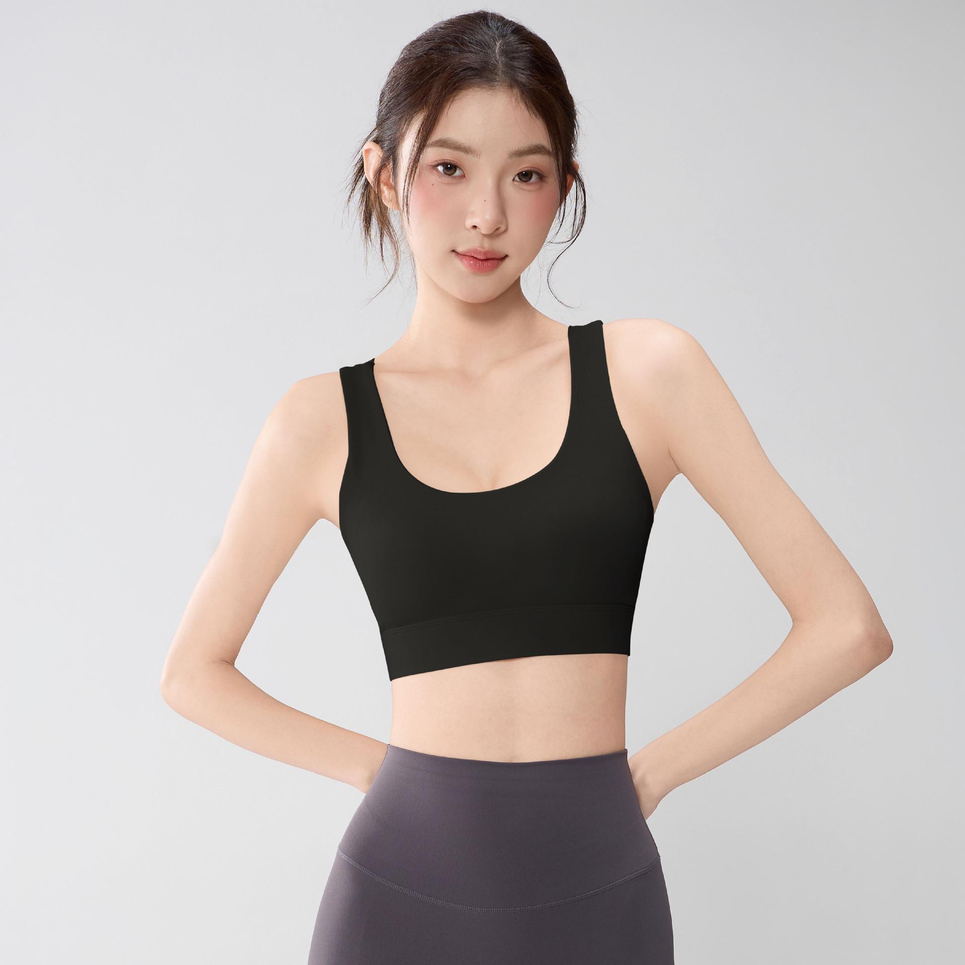 

Дихаючий топ для йоги з перехрещеною спиною, що швидко сохне, з високою еластичністю Extra Large чорний