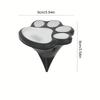 4 Stück Solar-LED-Licht Katzenpfotenlampe Außen Wasserdicht Garten Erdlampe Dekoration Landschaftsatmosphäre Eingegrabene Lichter