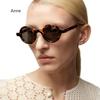 New Retro Small Round Punk Women Sunglasses Fashion Green Shades UV400 Trending Men Leopard Sun Glasses lentes de sol hombre