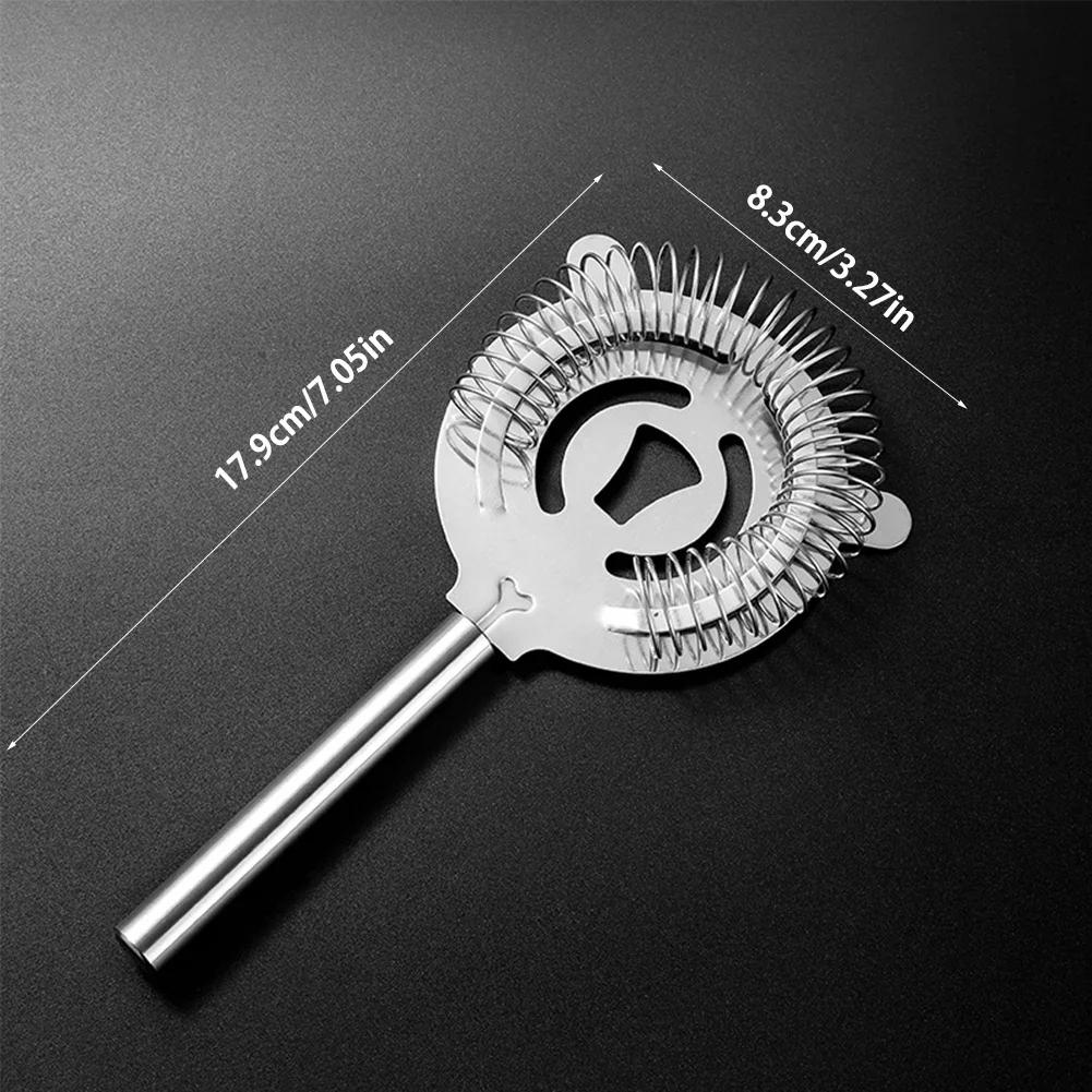 Professional Stainless Steel Martini Cocktail Strainer Shaker Mixed Drink Wine Cup Ice Filter Bar Accessories Gadgets Bar Tools