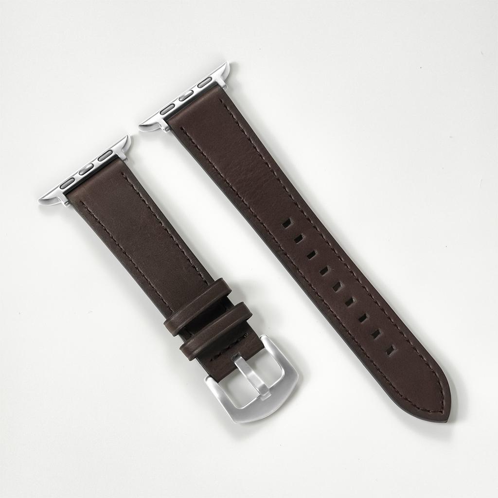Leder Uhrenarmband für Apple Watch Armband 49 44 45mm 42 38mm 40 41 Damen Herren Armband für iWatch Serie 11 10 8 7 6 5 4 3 Se Band