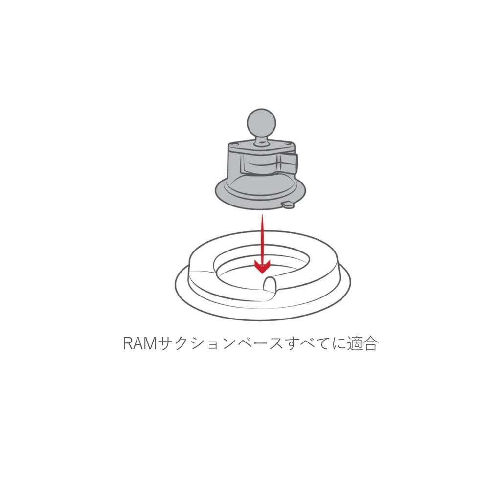 Ram Mounts Suction Base Dashboard Friction Weight Base RAP-279B