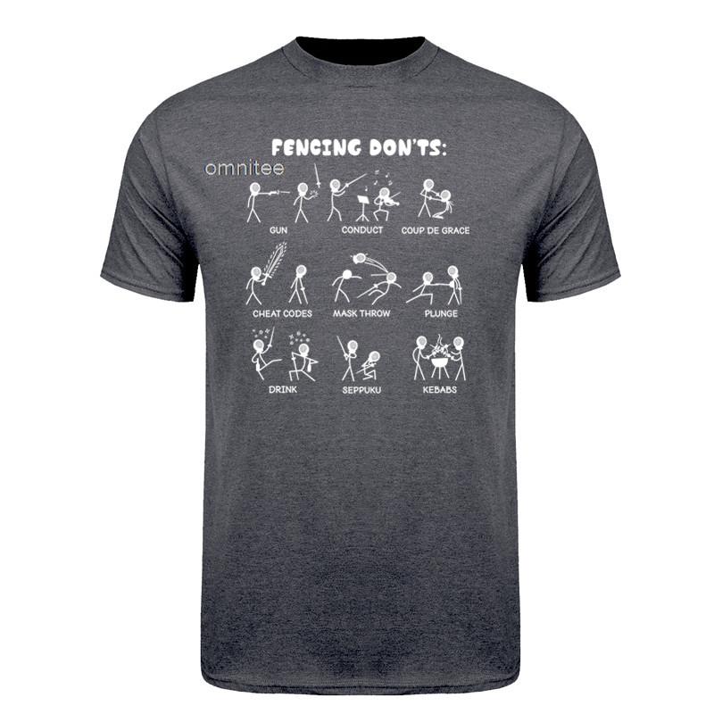 Funny Fencing TShirt Fencer Gift Tee Foil Epee Saber Athlete Graphic T Shirt for Unisex Unisex HJ067