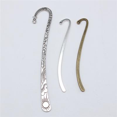 5pcs Bookmark For Jewelry Making Tibetan Bronze Silver Color Pendants Antique Making DIY Handmade Craft