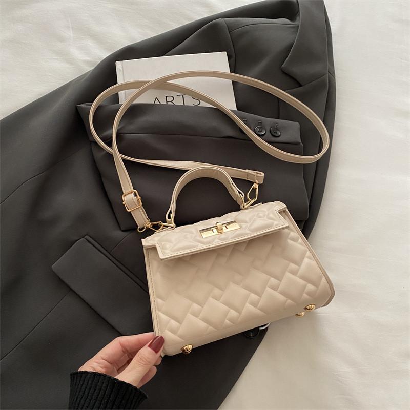 

Stylish Minimalist Small Square Bag For Women In Fashionable Black White Or Khaki Colors хакі