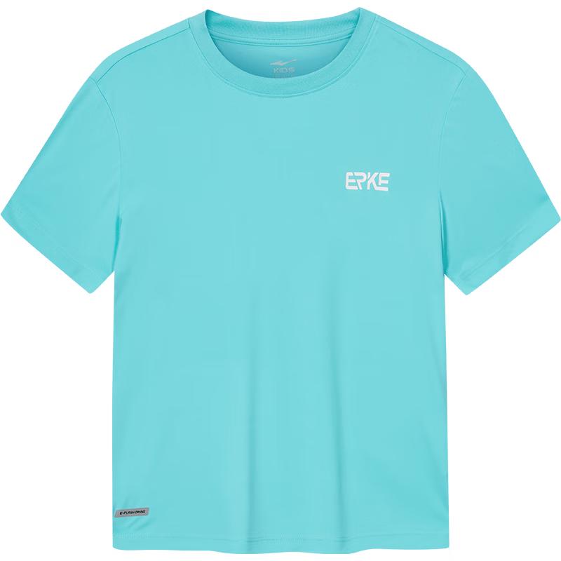 Erke Kids' Round Neck Short Sleeve Sports T-Shirt