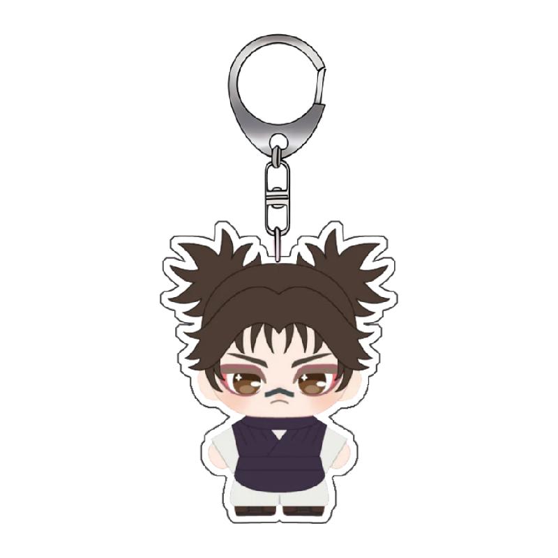 Porte-clés Acrylique pour Jjk Yuji Itadori Megumi Fushiguro Yuta Okkotsu Version Q Décoration de Sac à Dos DIY Pendentif Cadeau Exquis