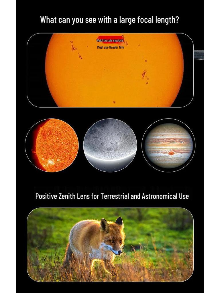 High-Power HD Astronomical Telescope for Kids - Professional Stargazing Gift (Model 30070)