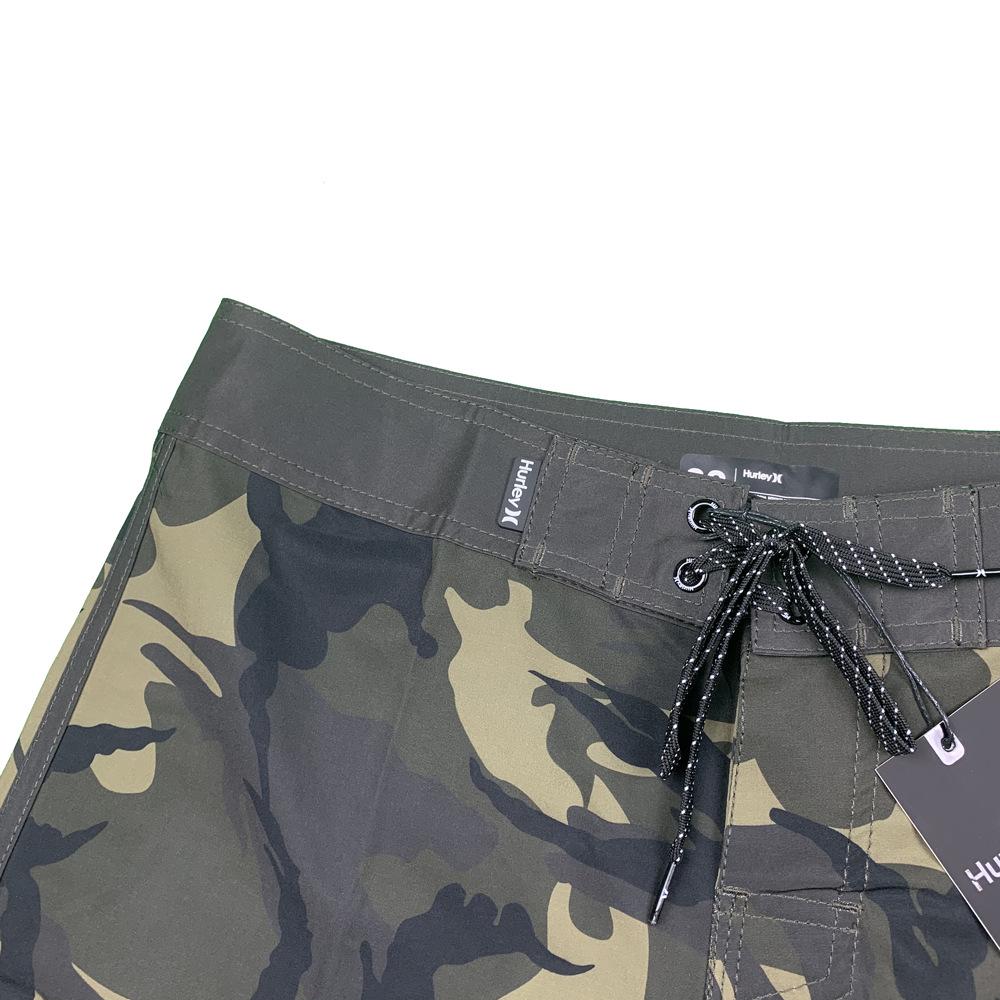 Quick-Dry Camouflage Elastic Beach Shorts - Army Green